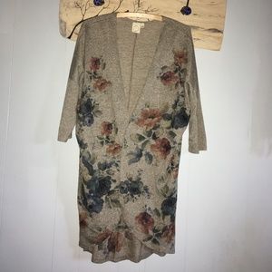 Floral kimono style cardigan M
